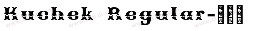 Kuchek Regular字体转换